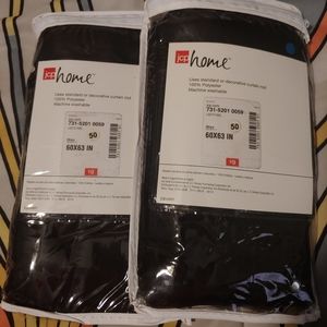 2 60×63 rod pocket panel sheers